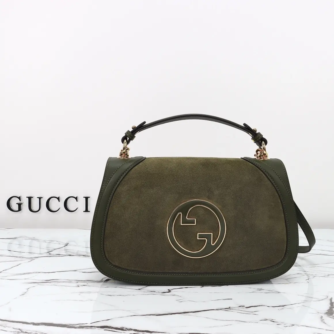 Gucci， Original leather, model number 815719 green grinder