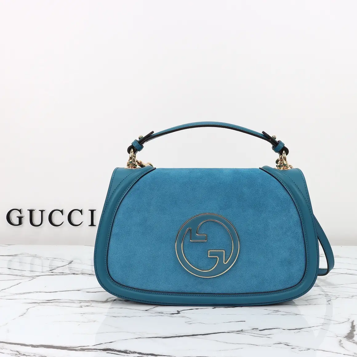 Gucci， Original leather, model number 815719 blue mill