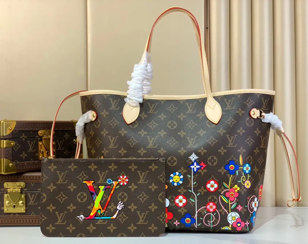NEVERFULL Medium Handbag M13271 40995 Vintage/Sunflower