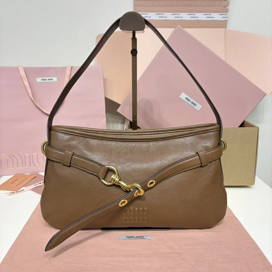 5BC182， New popular underarm vintage bag, made of brand new soft sheepskin, with soft and high-end leather,