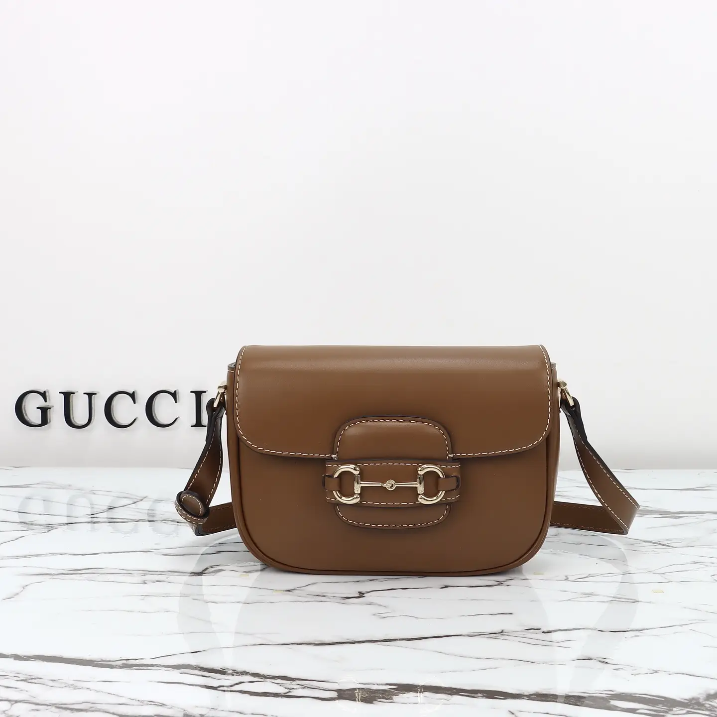 Gucci， Original leather, style 815205 brown leather