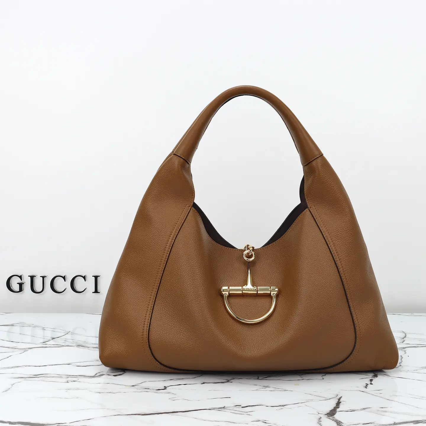 Gucci， Original leather, style 837466 brown leather