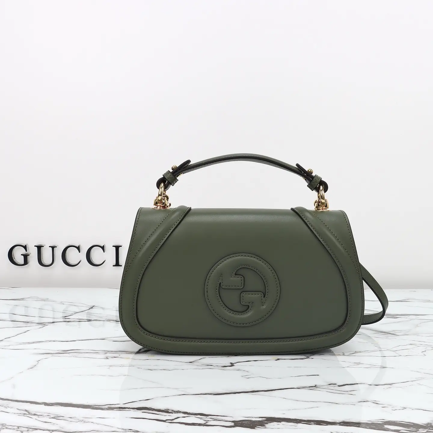 Gucci， Original leather, model number 815714 Green leather
