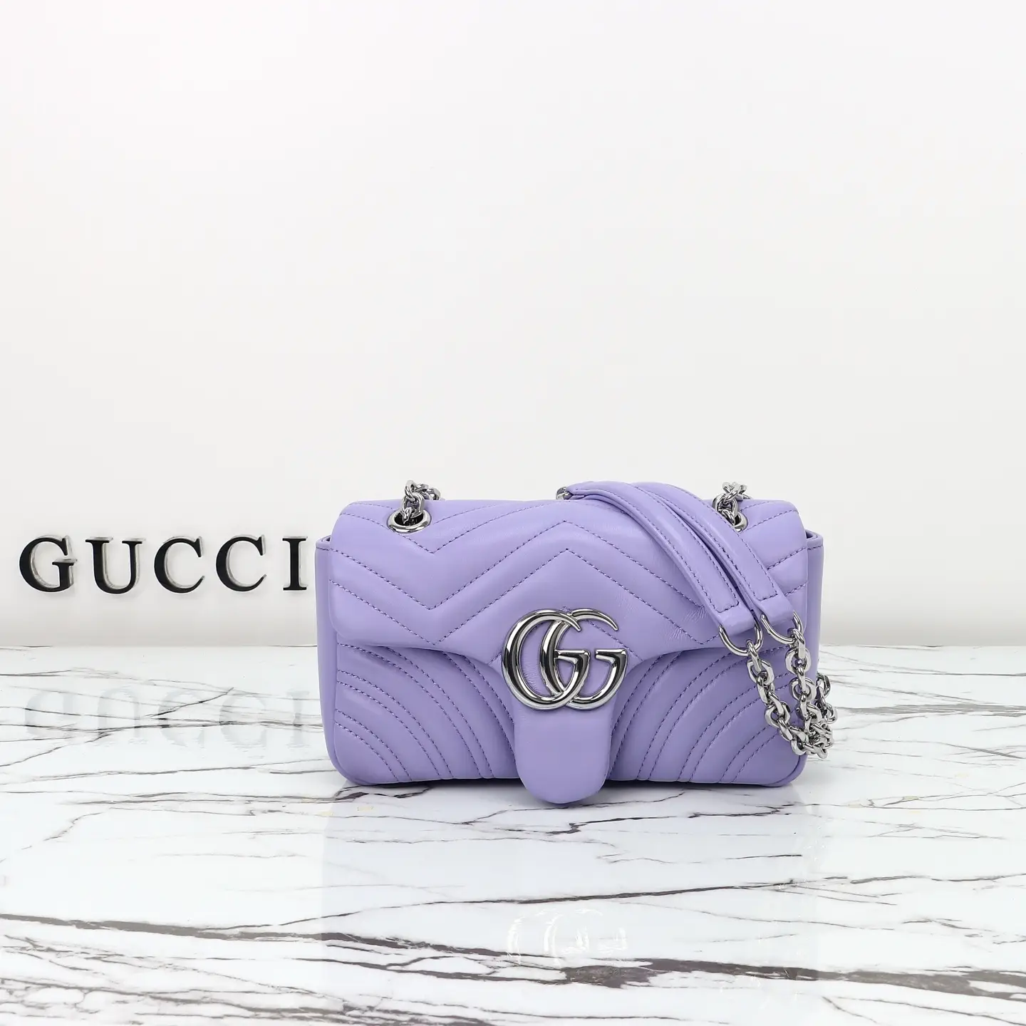 Gucci， Original leather, style 837280 light purple size