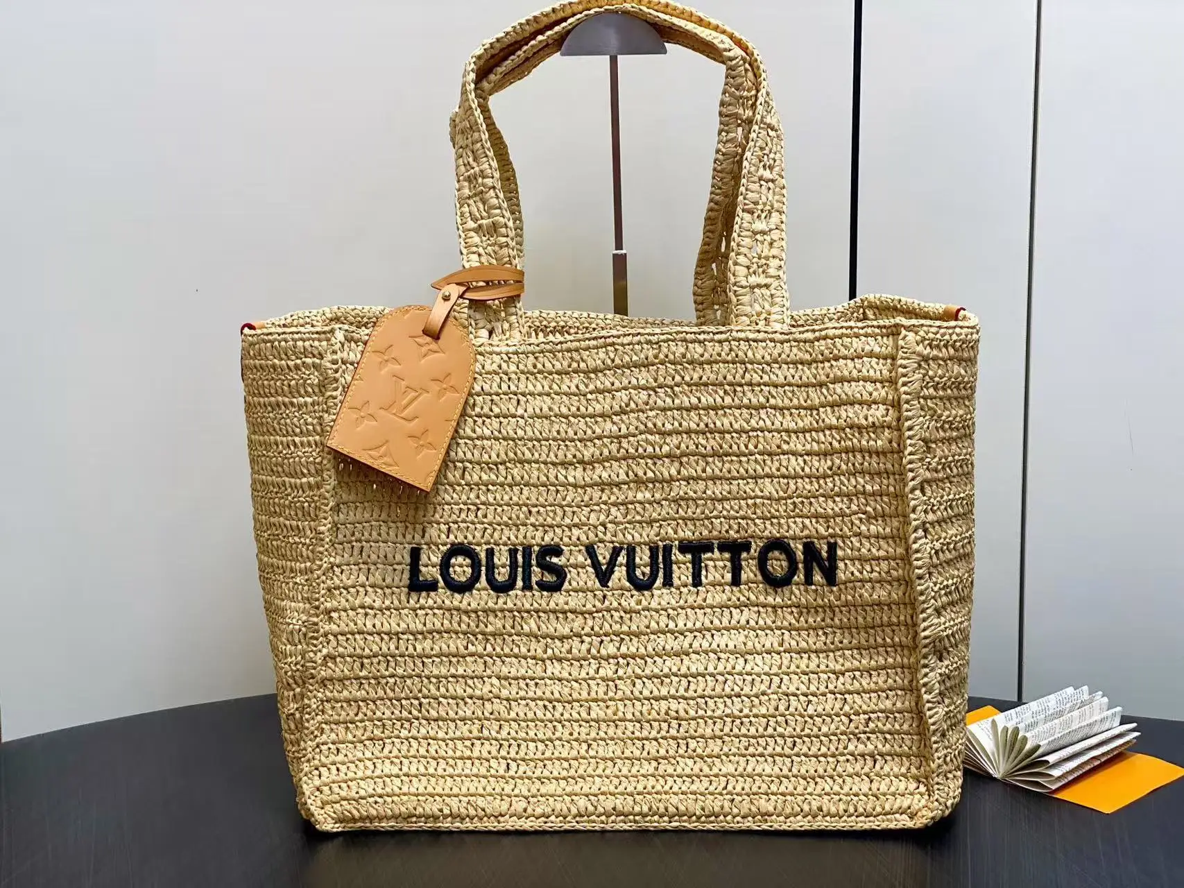 M14458 woven straw square bag shopping bag SUMMER SHOPP