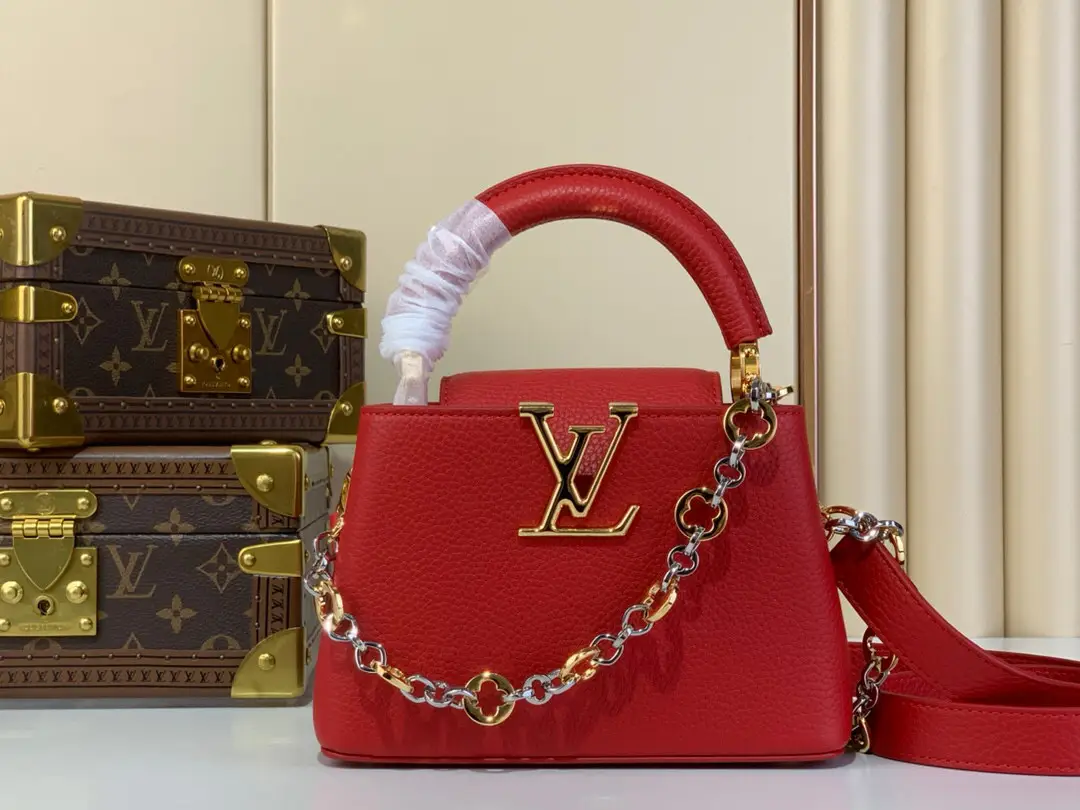 ✨ 【 CAPUCINS Mini Handbag 】 m12938 Red Beads