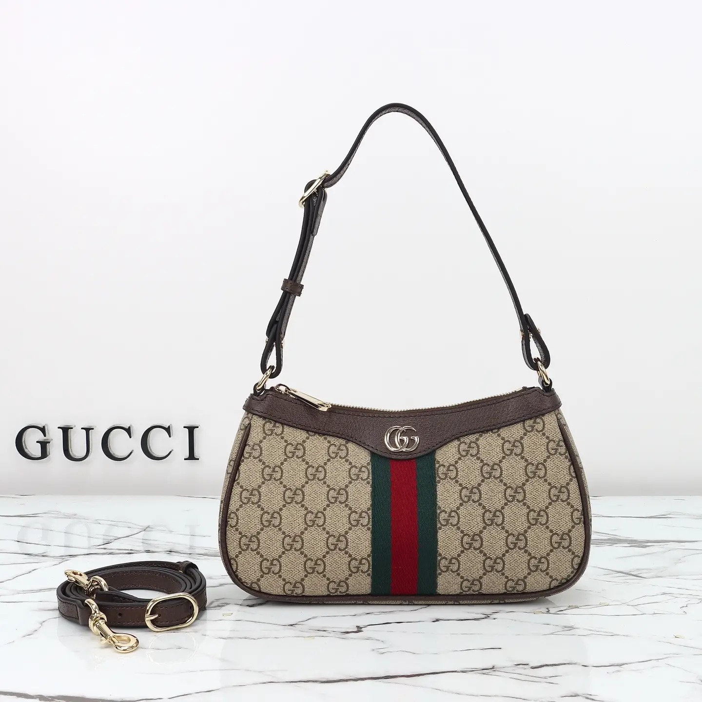 Gucci， Original leather, style 841341 Apricot Brown Size: Width 26x