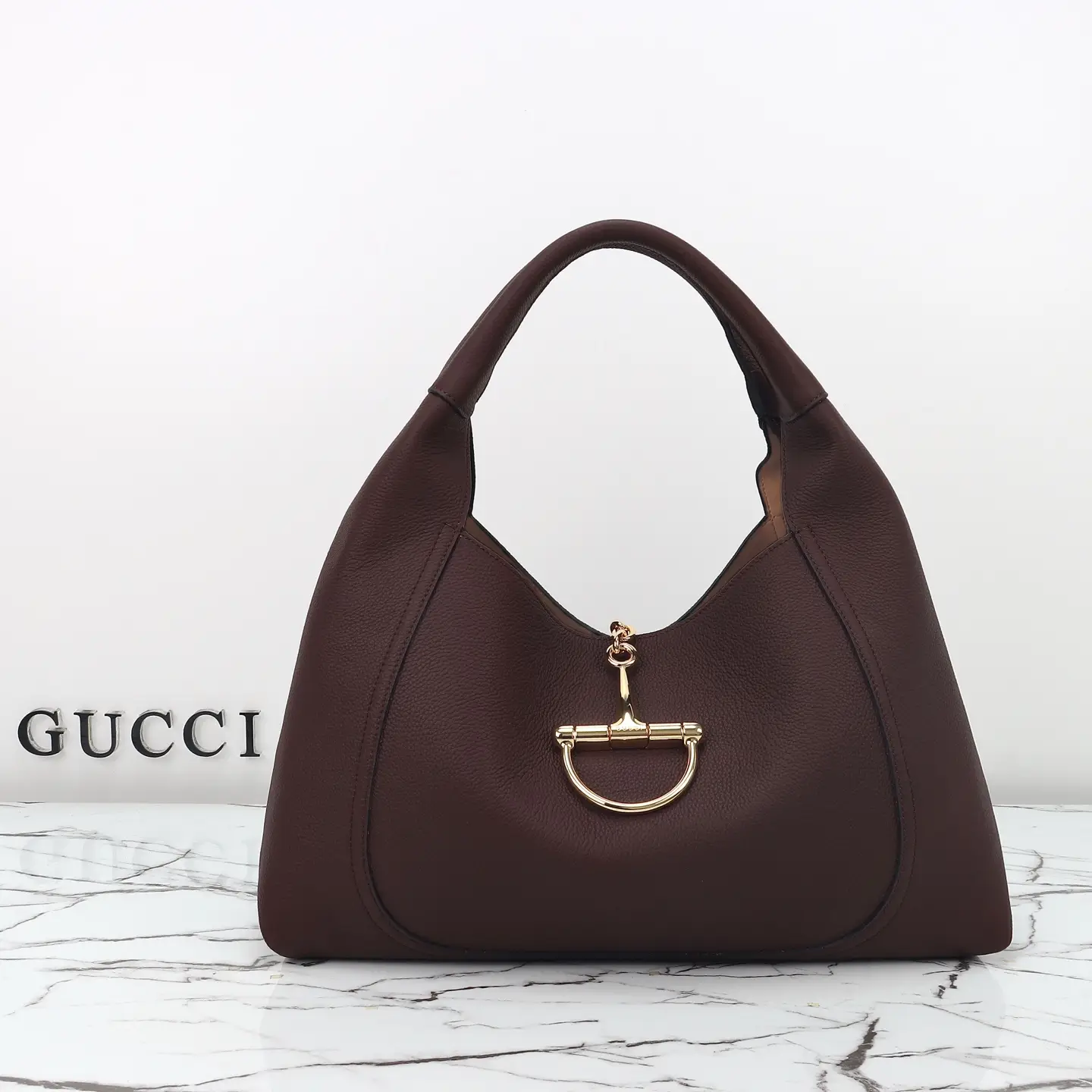 Gucci， Original leather, style 837466 dark brown