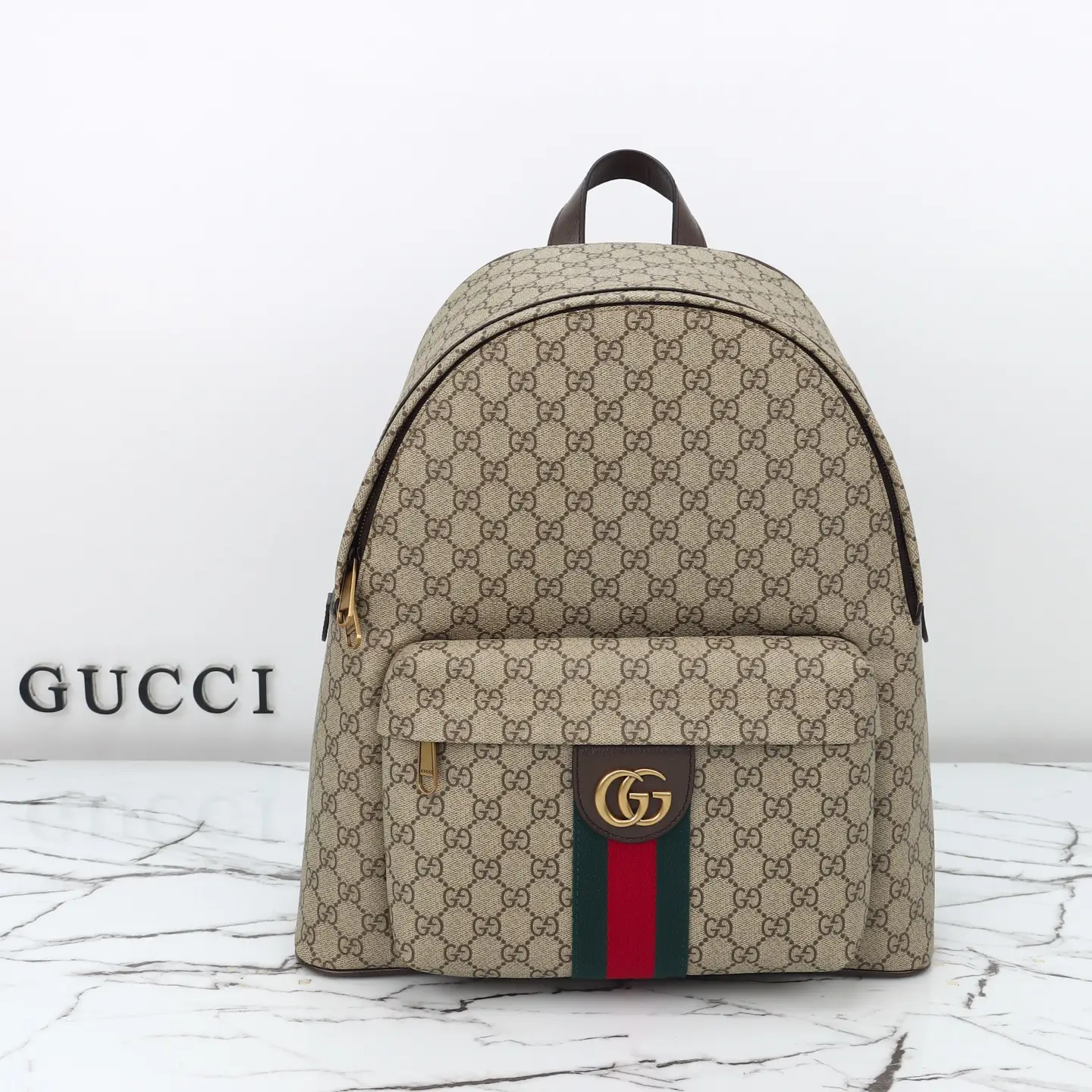 Gucci， Original leather, style 834466 Apricot coffee size