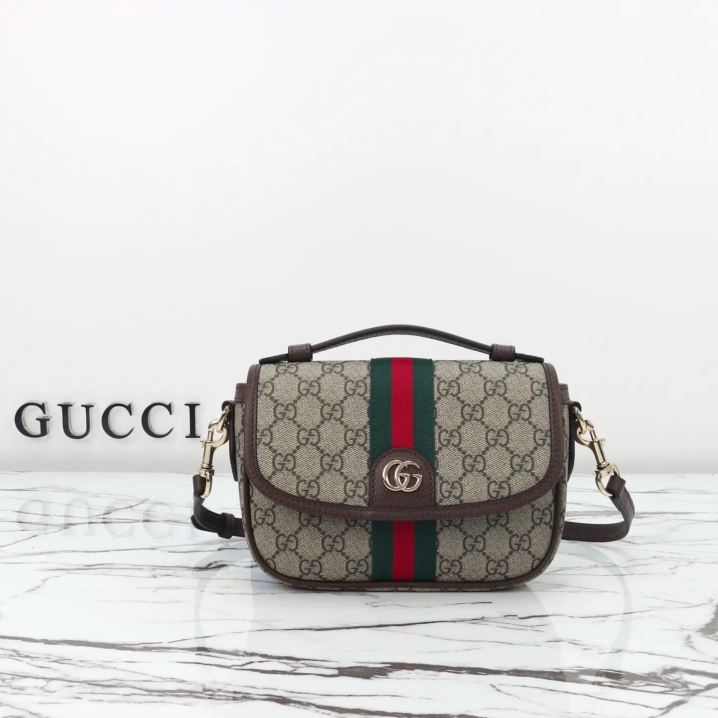 Gucci， Original leather, style 836843 Apricot coffee size