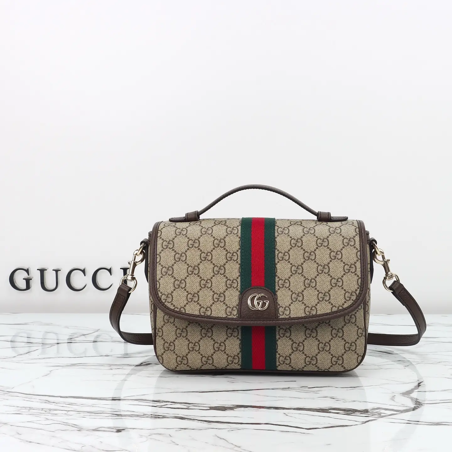 Gucci， Original leather, style 836842 Apricot coffee size