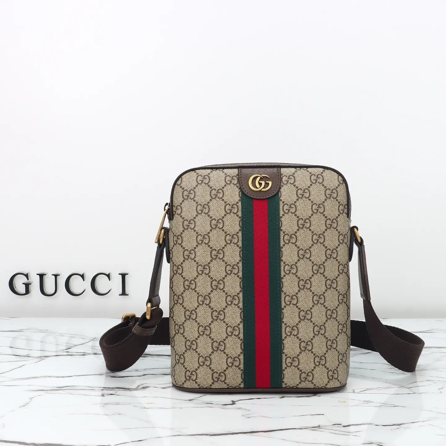 Gucci， Original leather, style 839103 Apricot coffee size: 20x wide