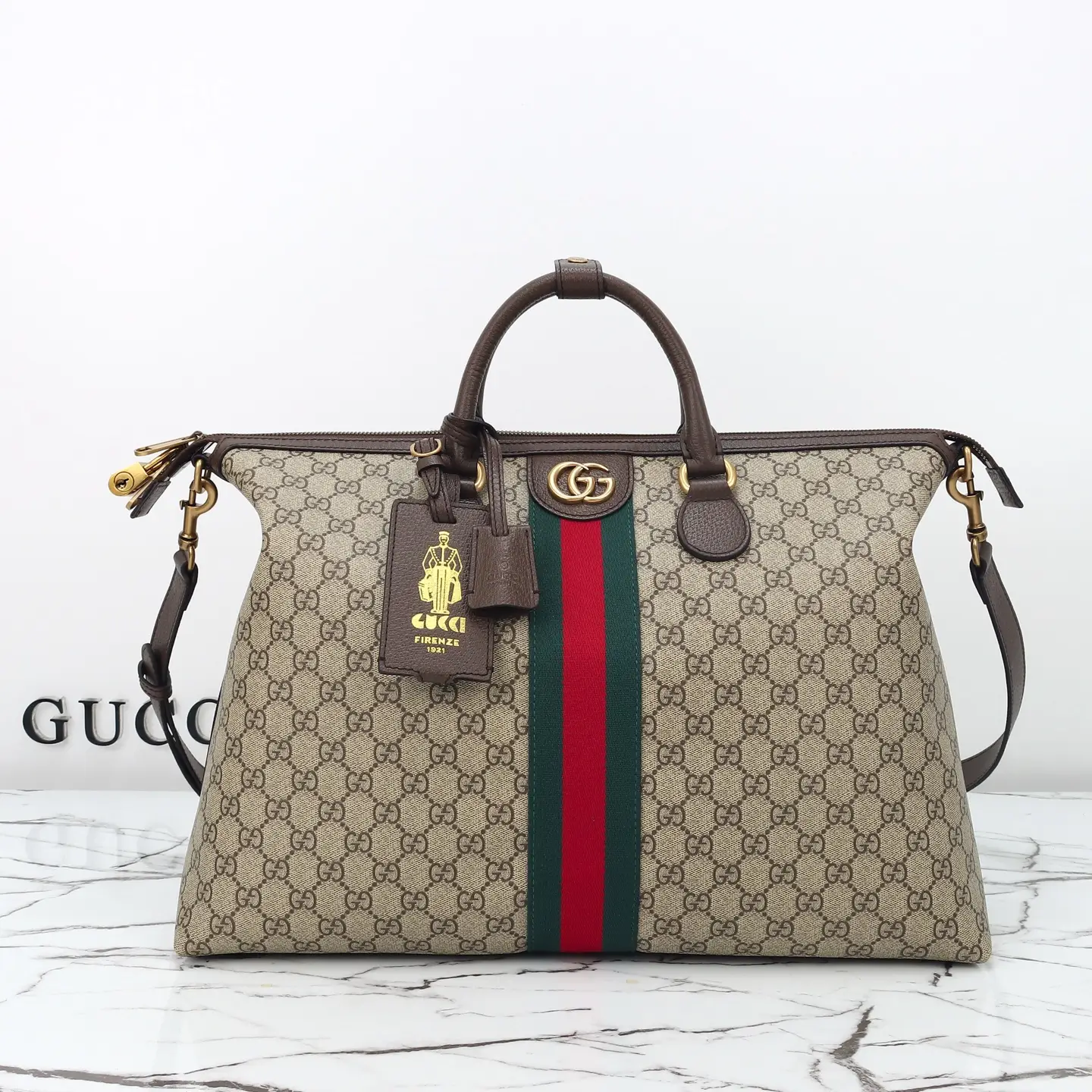 Gucci， Original leather, model number 834469 Apricot Brown