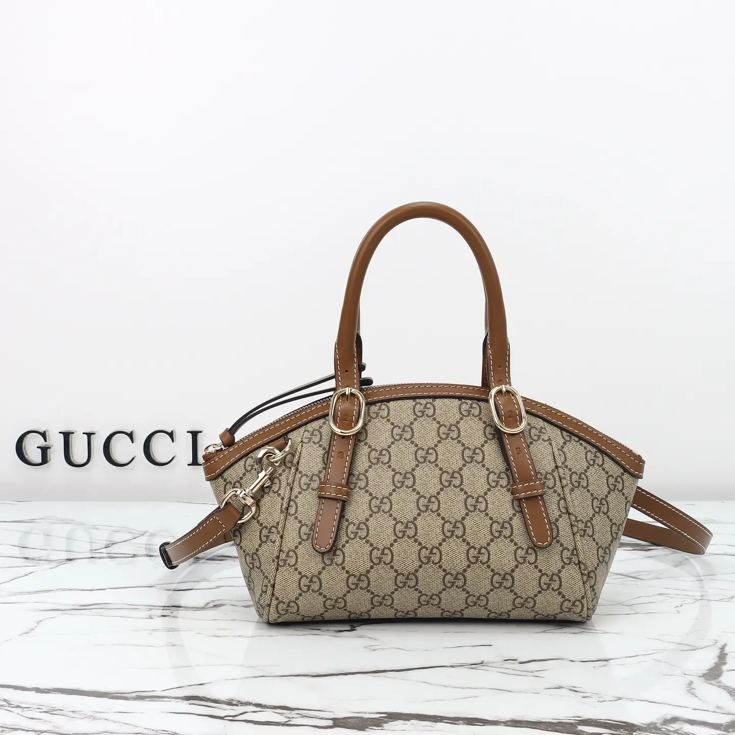 Gucci， Original leather, style 839005 apricot brown size: width 31x