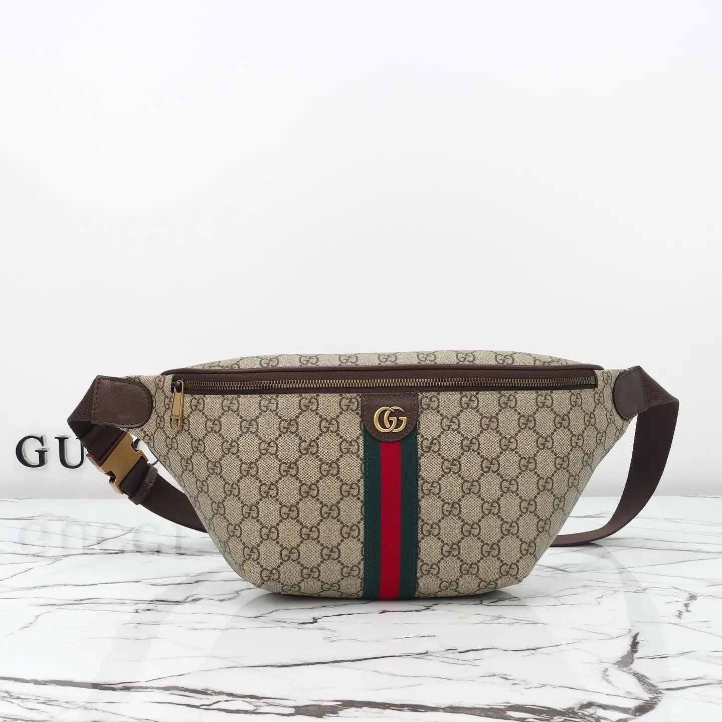 Gucci， Original leather, style 839104 Apricot Brown Size: Width 46x