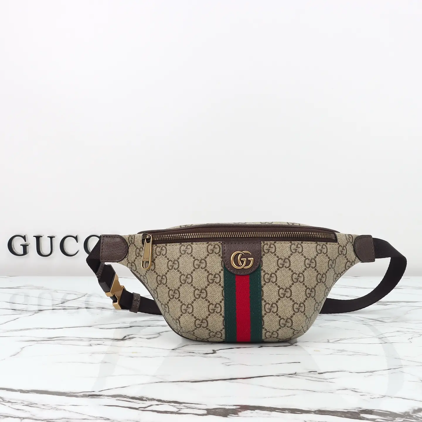 Gucci， Original leather, style 839106 Apricot coffee size: 30x wide