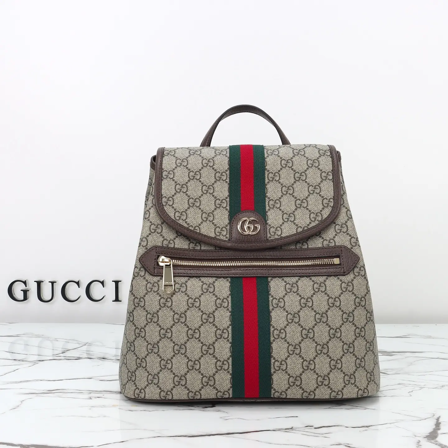Gucci， Original leather, style 836855 Apricot coffee size: 28x wide