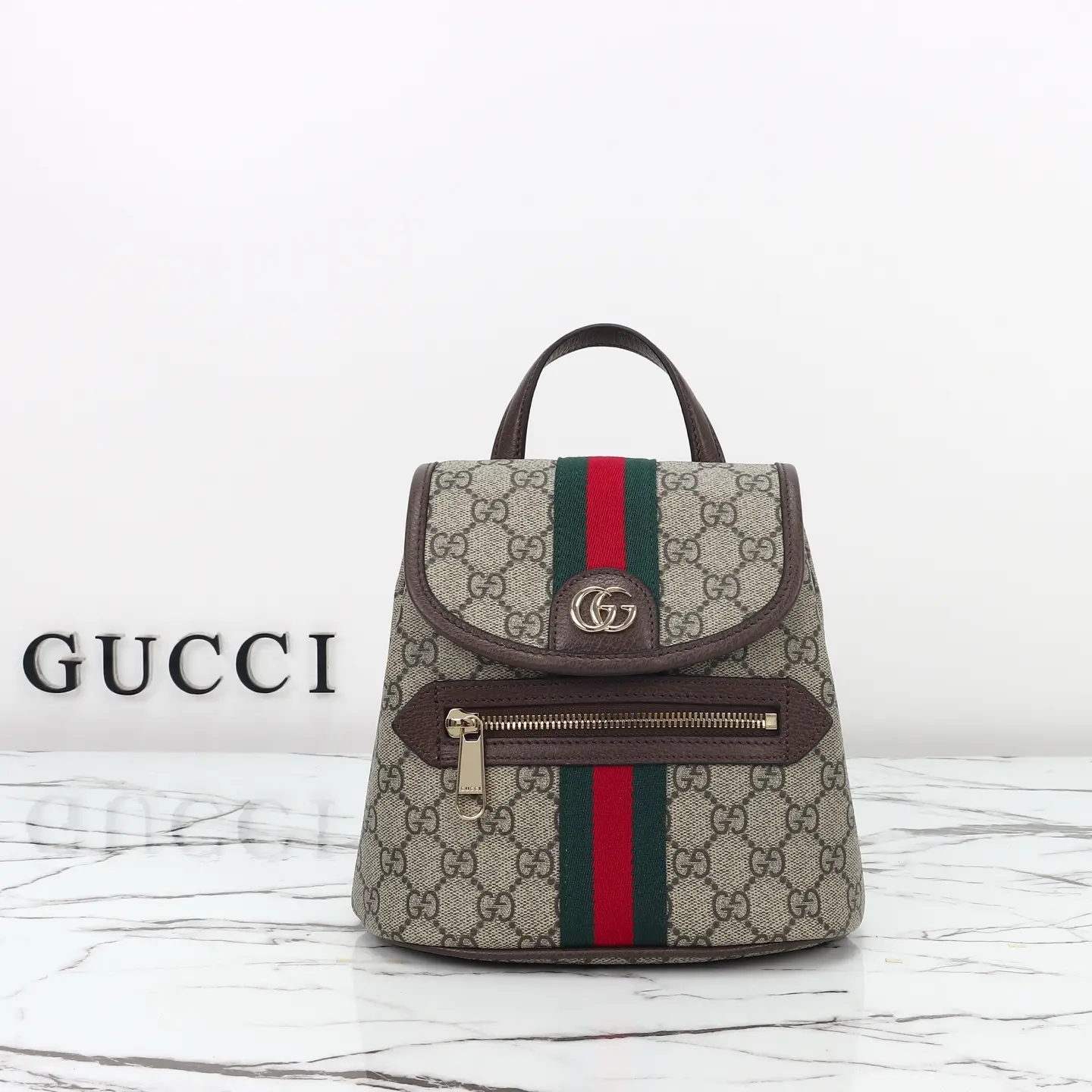 Gucci， Original leather, style 836854 Apricot Brown Size: Width 19