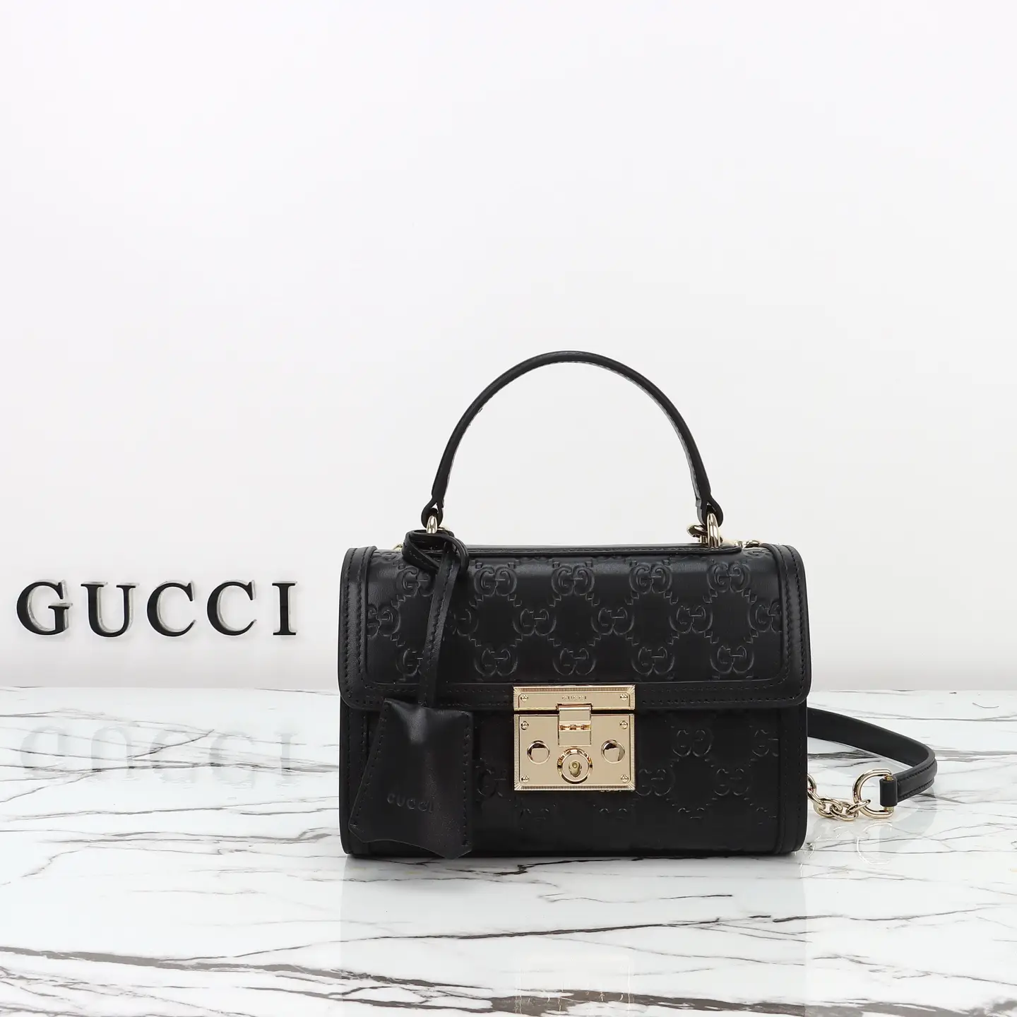 Gucci， Original leather, style 848884 grams, embossed size: width 20
