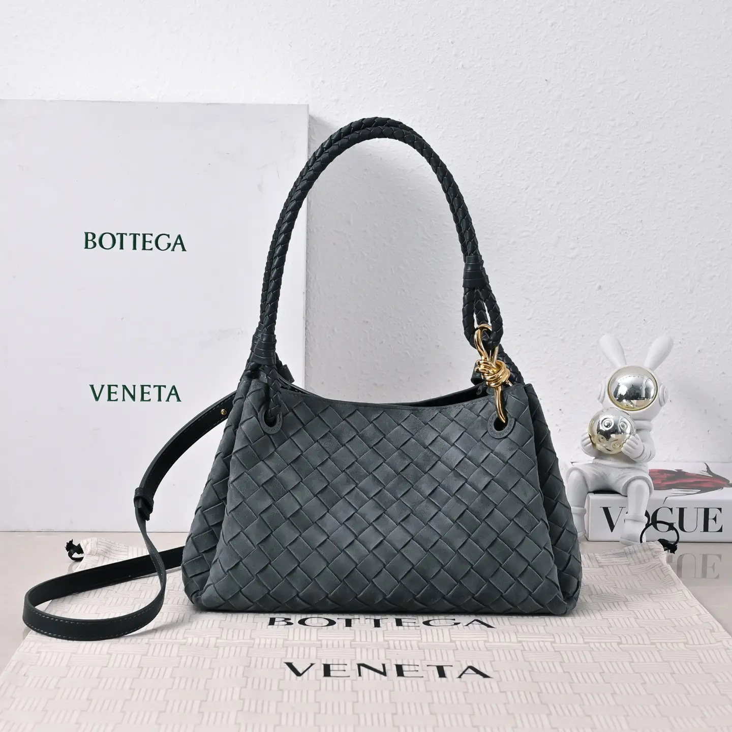 BOTTEGA VENETA2025 Autumn New Product Medium Suede Para
