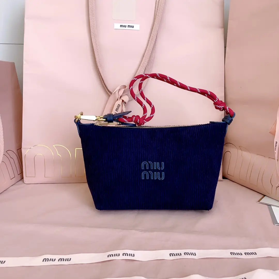 5NE841， New canvas lunch box bag, made of velvet fabric, with a high-quality and practical texture, front