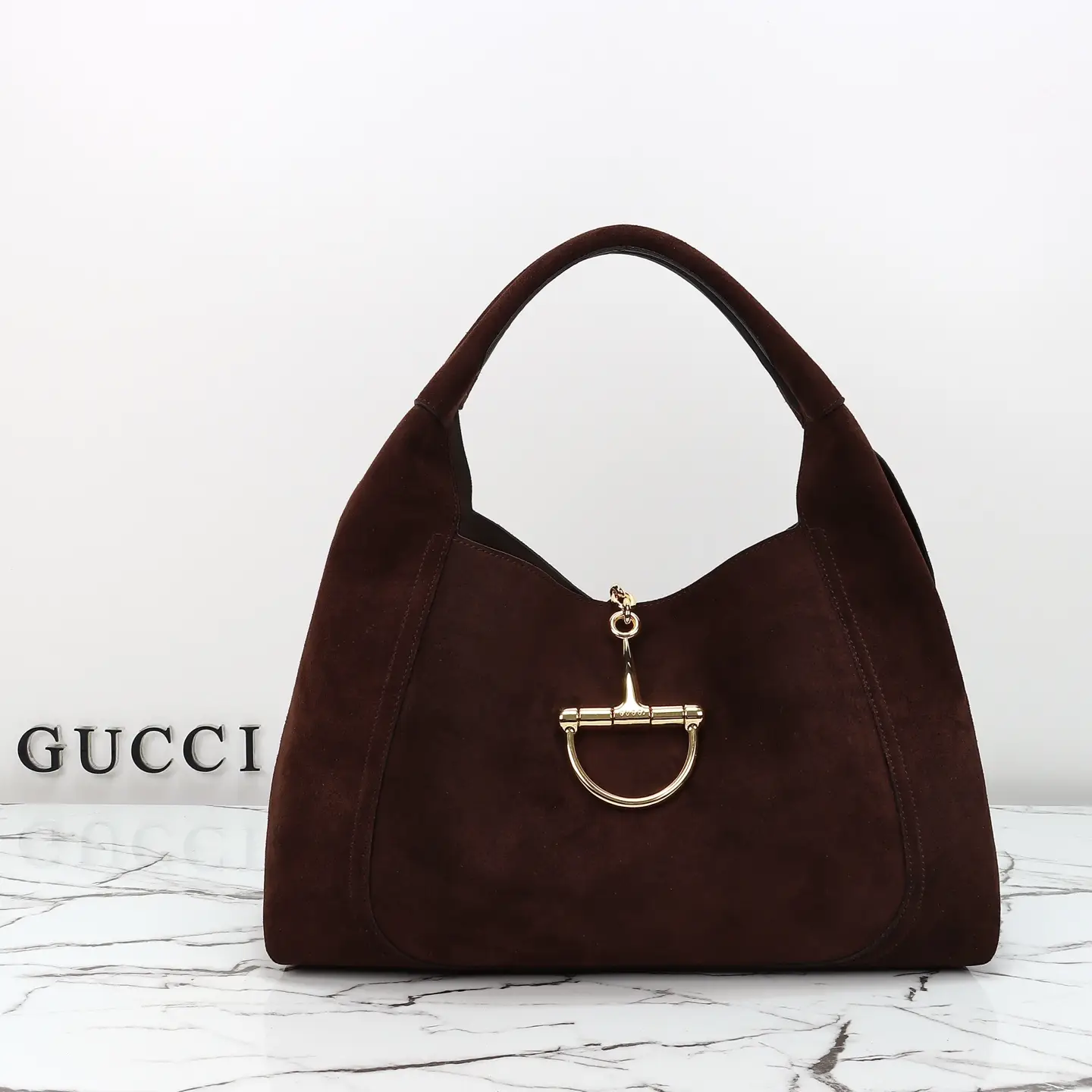 Gucci， Original leather, style 837466 dark brown