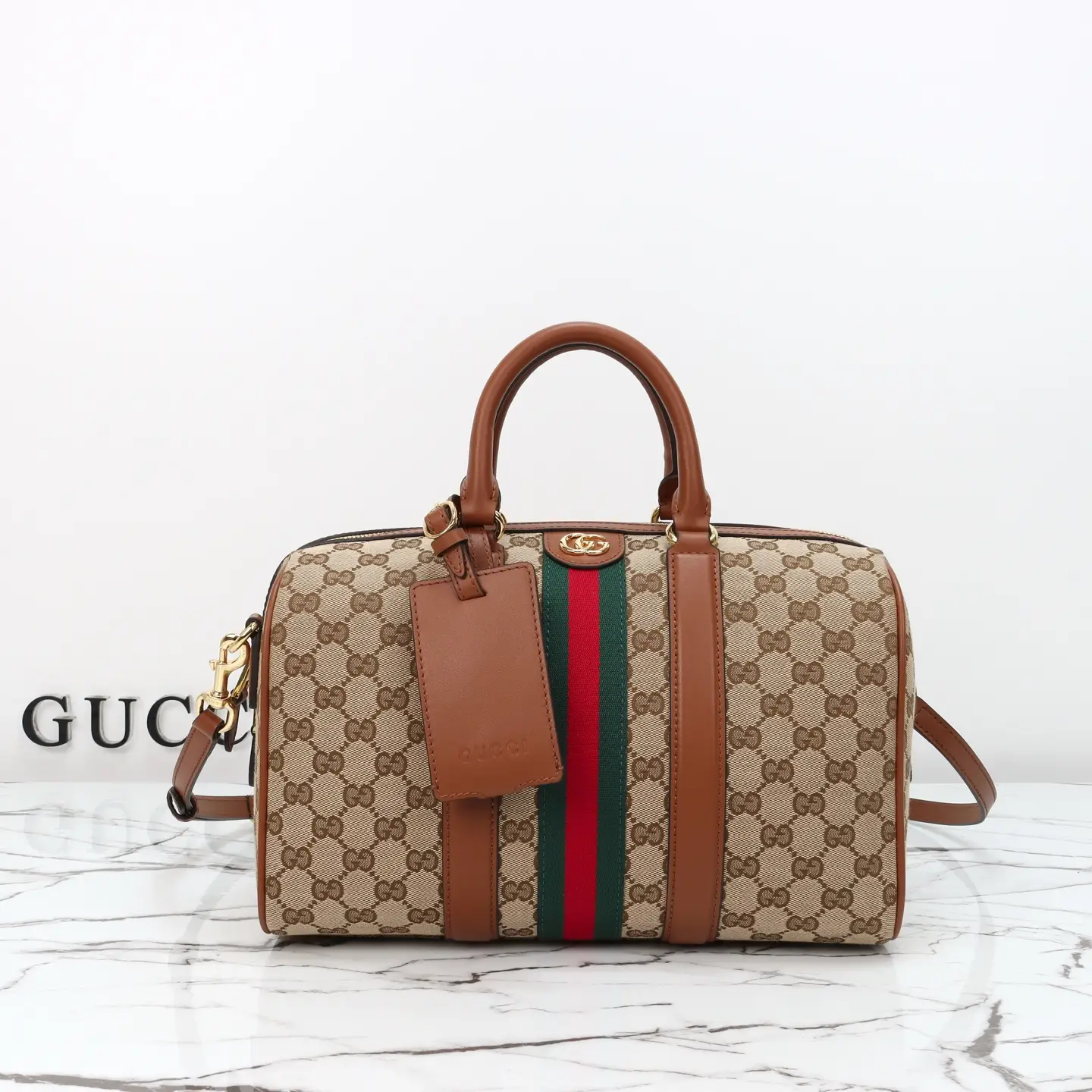Gucci， Original leather, style 857595 apricot cloth