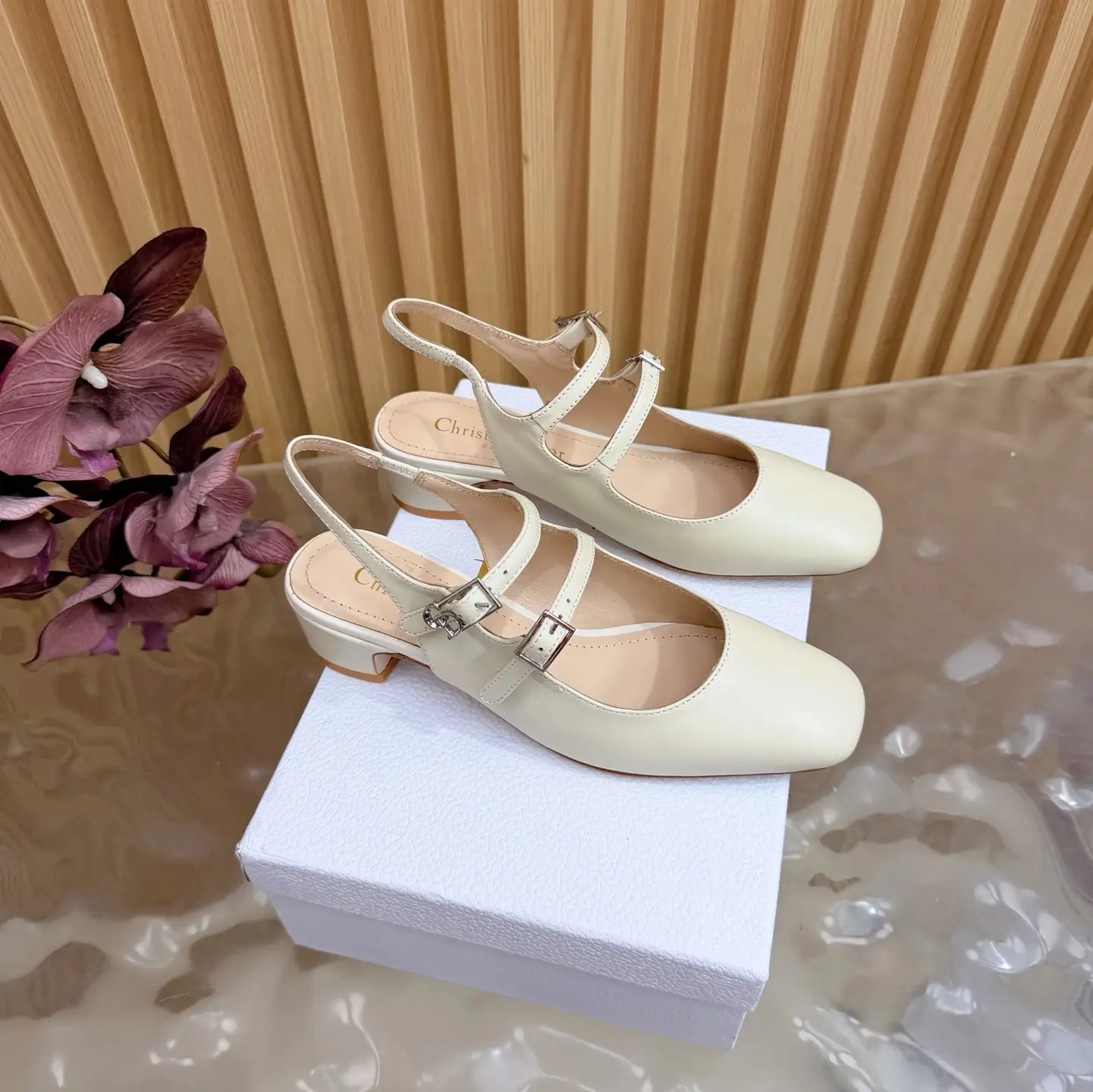 DIOR 2026 Spring/Summer New Product CD Buckle High Heel Temperament Single Shoe This Complete Length