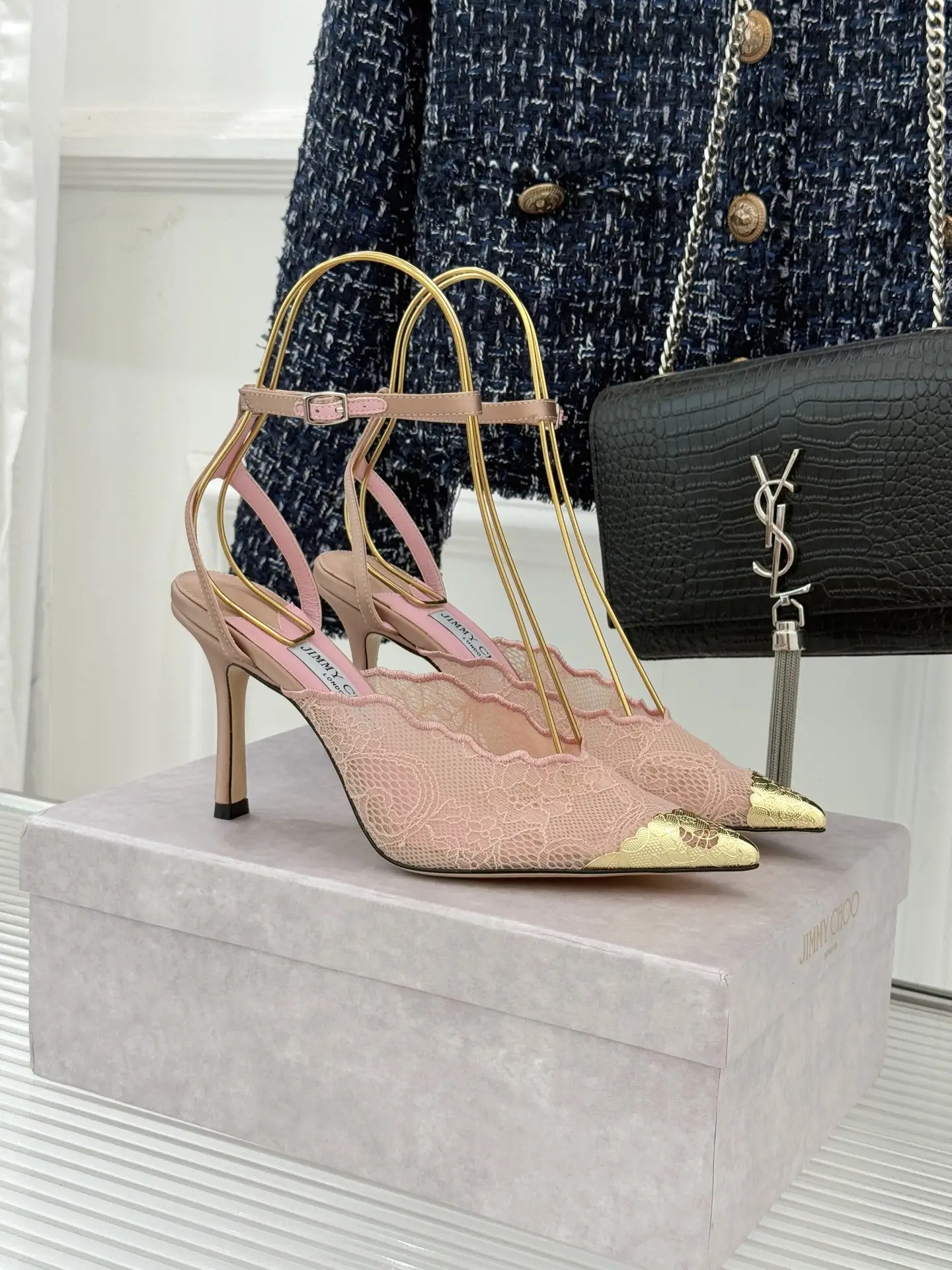 two hundred and ninety
Jimmy Choo Week 26WF New Products
Lace metal head