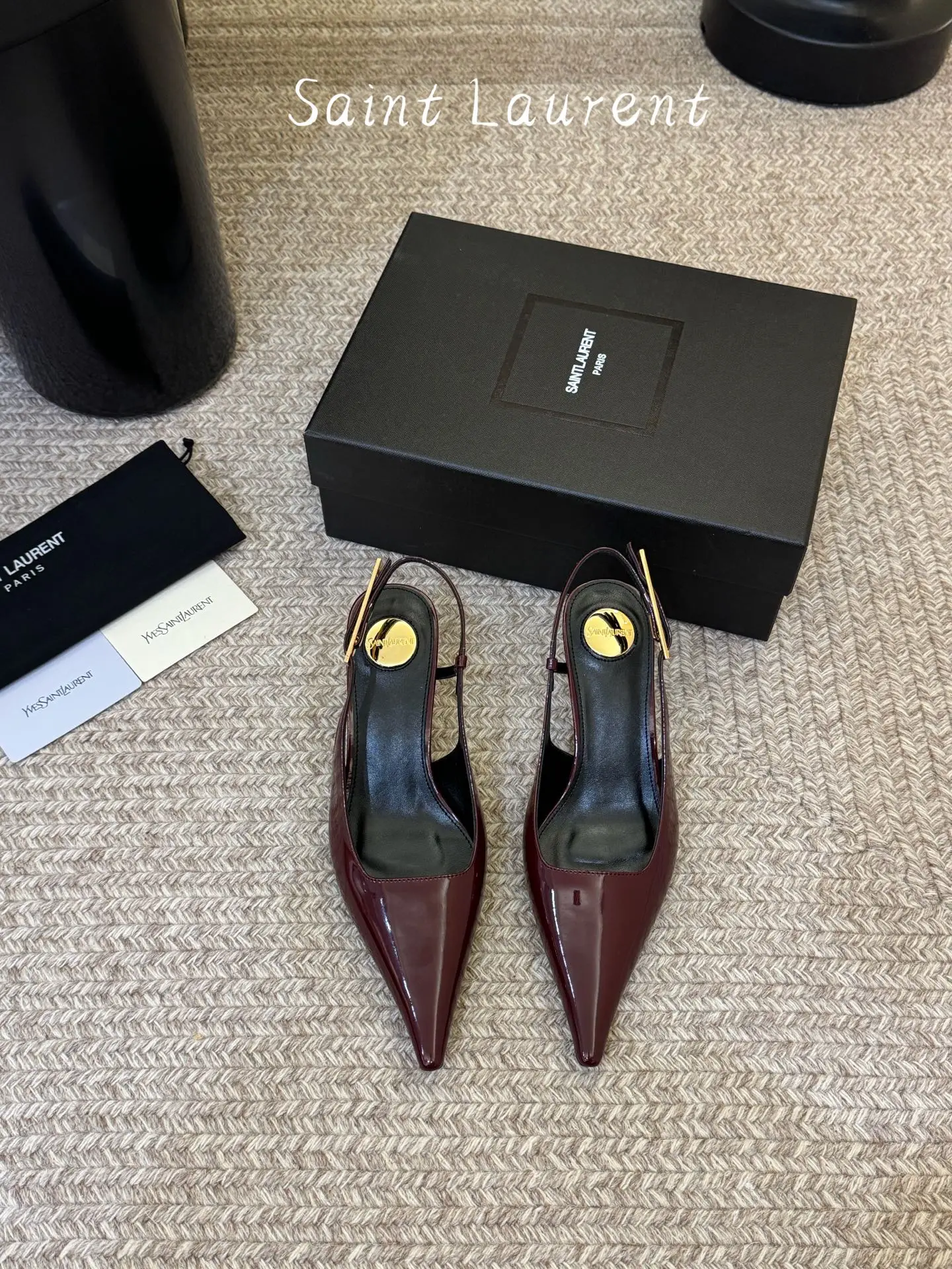 two hundred and ninety
Saint Laurent 26ss YSL pointed back