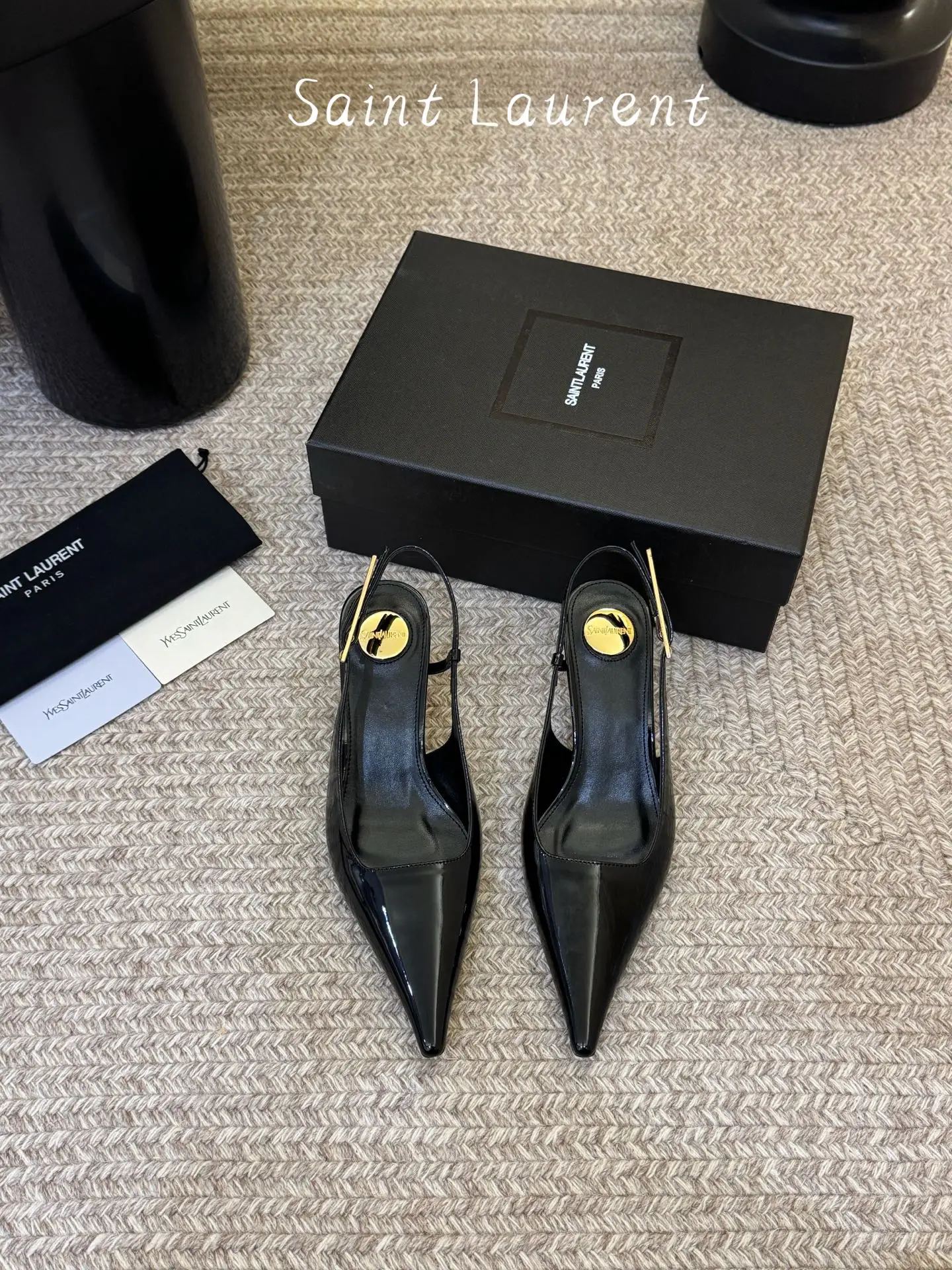 two hundred and ninety
Saint Laurent 26ss YSL pointed back