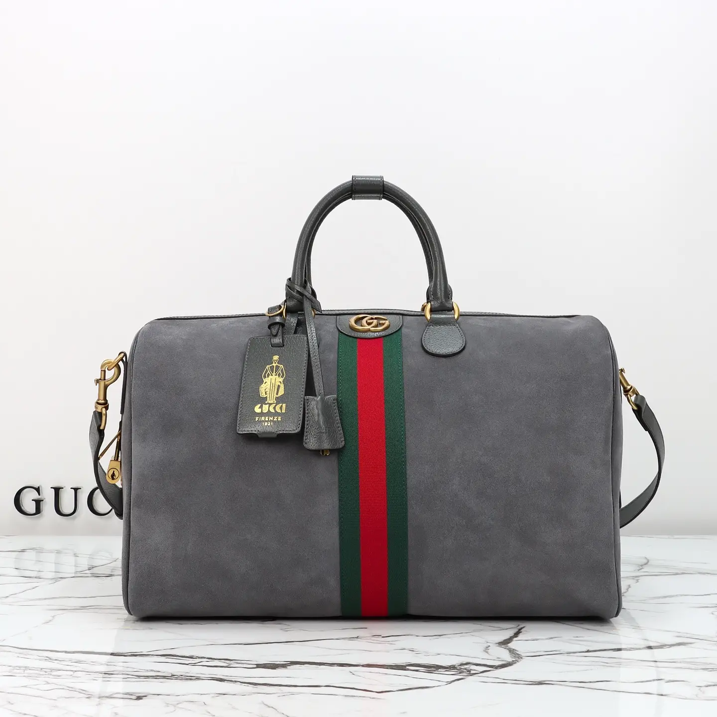 Gucci， Original leather, model number 834460 gray grinder