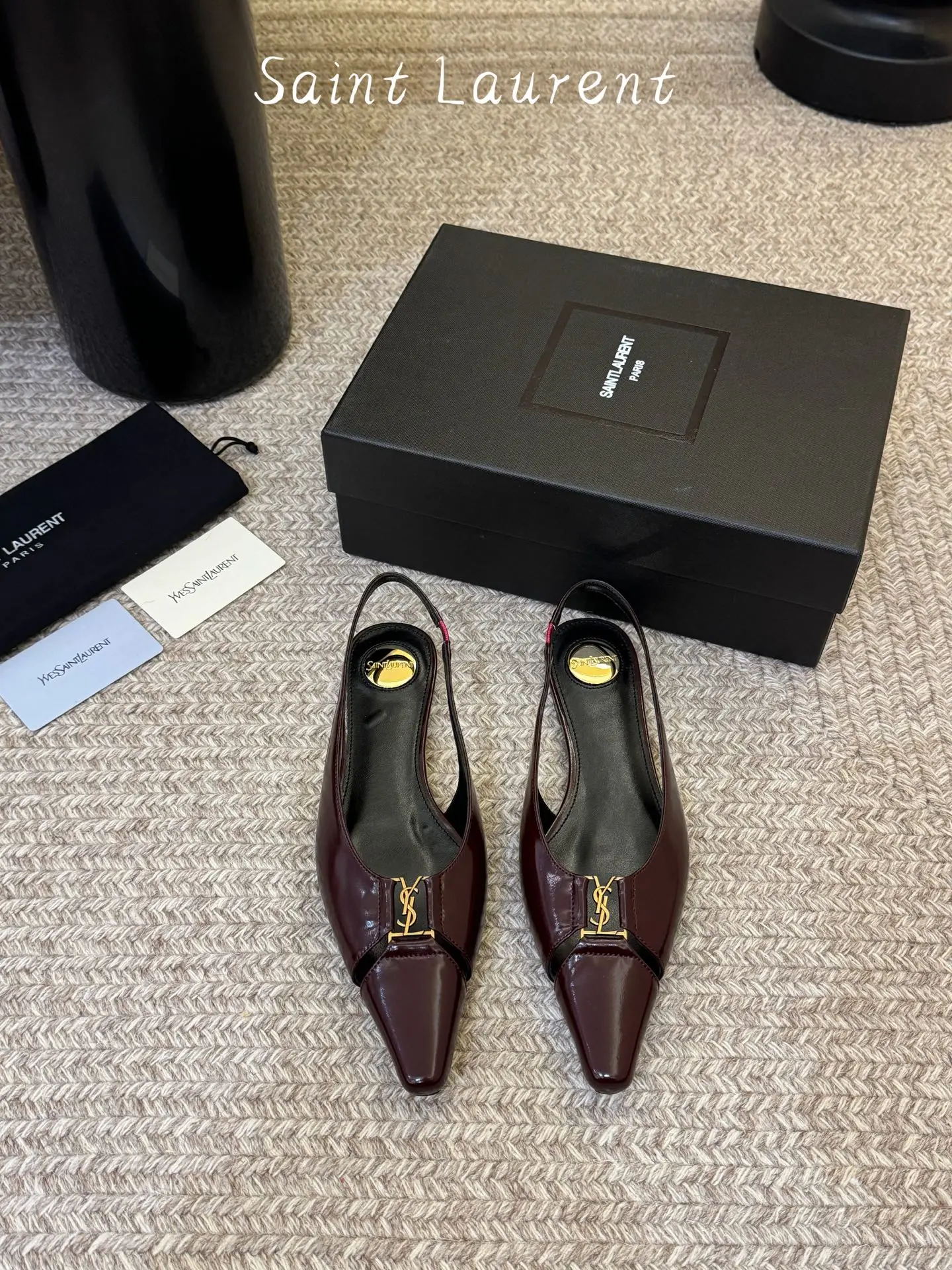 two hundred and eighty
Saint Lauren * Saint Laurent runway style super pointed flat bottom